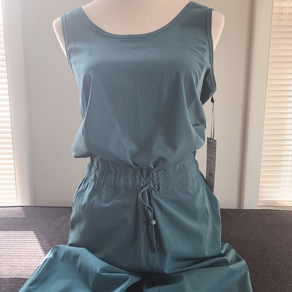 Mondetta Teal Sleeveless Jumpsuit